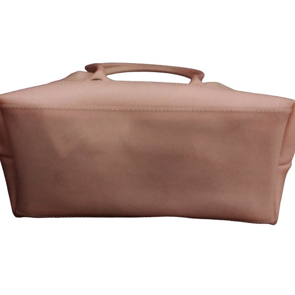 Two Piece Pale Pink Vinyl Bag Set, Purse Set, Handbag Set, 2pc Tote Set - Picture 12 of 16